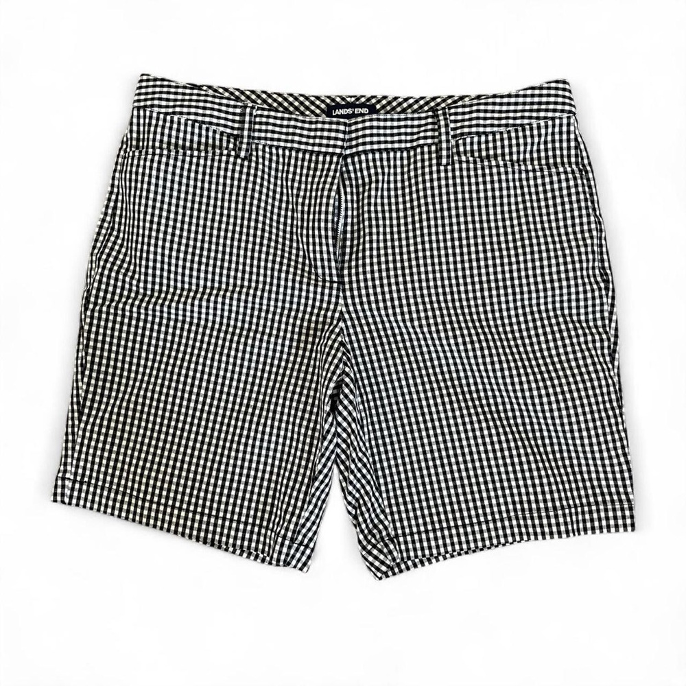 Lands' End Gingham Checkered Shorts